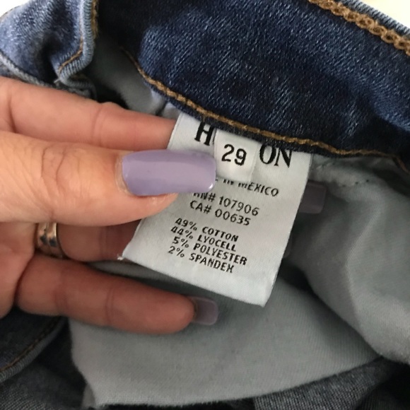 Hudson Jeans Krista Ankle Short Skinny Raw Hem - Picture 4 of 5